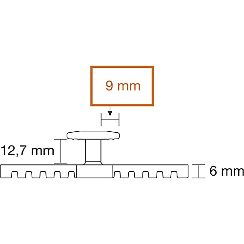 KARLE & RUBNER 7026 K&R Terraflex Pro N9 mit Schraube C1 4,2x50mm für Holz-Unterkonstruktion, schwarz