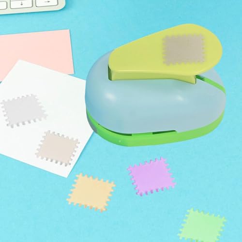 Image of UJEAVETTE Postage Stamp Punch for Office Supplies Scrapbooking Birthday Greeting Cards|Premium Craft Tool - ABS Plastic, zinc Alloy 7.4cmx4.4cmx5.2cm /2.91inchx1.73inchx2.05inch