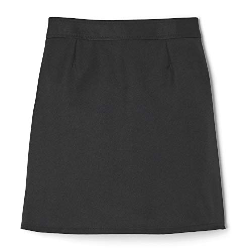 French Toast Girls' Two-Tab Pleated Scooter Skirt, Black, 8,Big Girls #TOP1