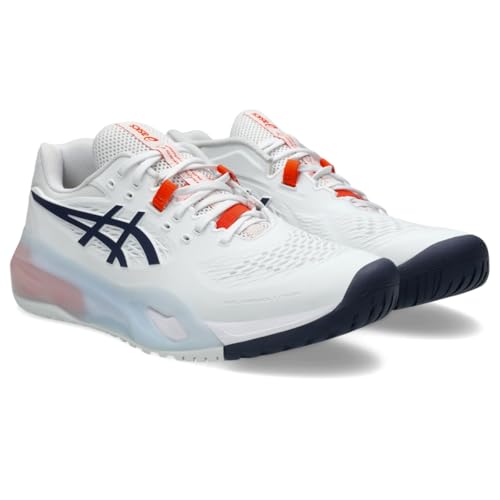 ASICS ASICS Men's Gel-Resolution X Tennis Shoes, 15, White/Indigo Fog