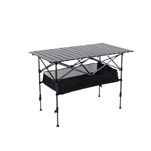 Table camping pliante reglable portable et enroulable alu - 2