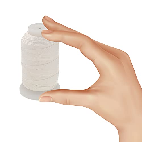 The Beadsmith Pure Silk Cord – White Color – Size F (0.348Mm/0.0137”) – 140 Yards (420Ft), 1/2-Ounce Spool – For Knotting Pearls, Gemstones, Crystals And Beads #TOP3