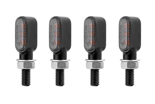 Clignotants de moto 12V momt avec lampe de jour intégrée pour moto de route x4