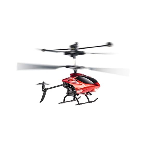 Carson â Nano Tyrann IR â Mini RC Helikopter, Robustes RTF (Ready to Fly) Modell fÃ¼r Einsteiger, mit 2- Kanal IR-Fernbedienung, fÃ¼r Kinder ab 8 Jahren, Rot – Bild 4