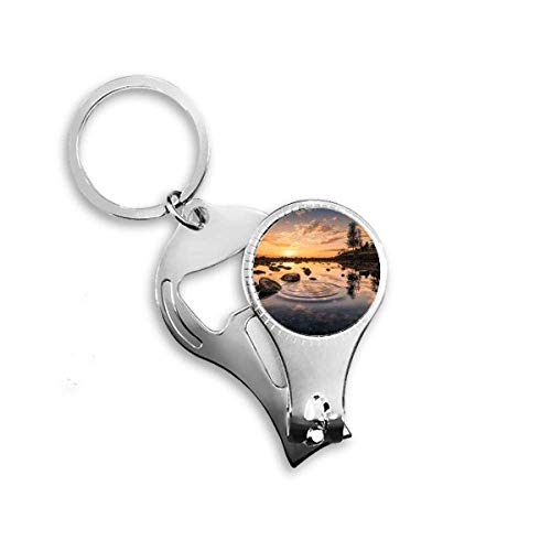Coupe-ongles porte-clés décapsuleur Ocean Sky Stone pour réparer un ongle cassé