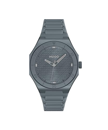 El Mejor Listado de Hugo Boss Relojes para comprar hoy. 48 HUGO #Grail Light Reloj para hombre, carcasa de aluminio ultraligera, diseño monocromático, correa de silicona suave, movimiento de cuarzo, reloj contemporáneo de tres manos,...