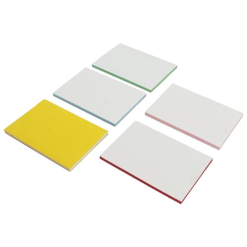 5PCS Rubber Carving Blocks Colourful Sandwiching Double Sided Block for Stamp Soft Rubber Crafts Soft and Easy to Carve 5×5cm