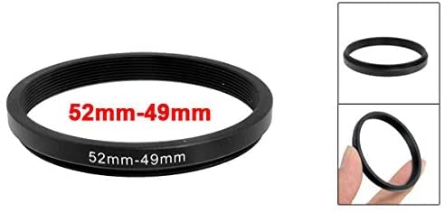 XYWHPGV 52 mm/49 mm 52 mm to 49 mm Black Ring Adapter for Camera (9b188 035fb e5e5e 583c6 0c3ee 9c91e