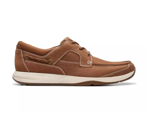 Chaussure à lacets homme Clarks Sailview Lace avec semelle amortissante et cuir souple