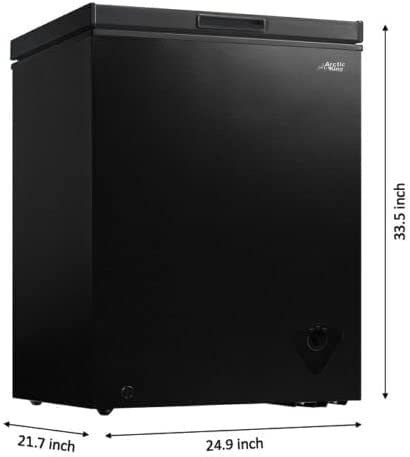 Slee Compact Deep Freezer Chest 5.0 Cu Black on Fridge.com - View 3