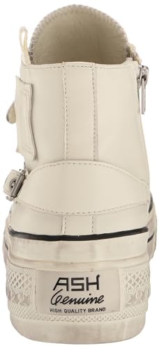ASH Women's Rainbow Fashion Sneaker-Premium Leather High Top with Buckles, Distressed Platform Sole3