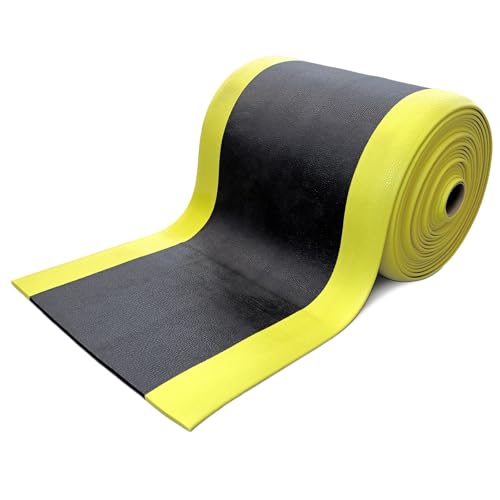 ADB Anti-Ermüdungsmatten aus Vinyl 60cm x 18m - Arbeitsplatzmatten, rutschfest, strapazierfähig, für mehr Komfort und Sicherheit am Arbeitsplatz