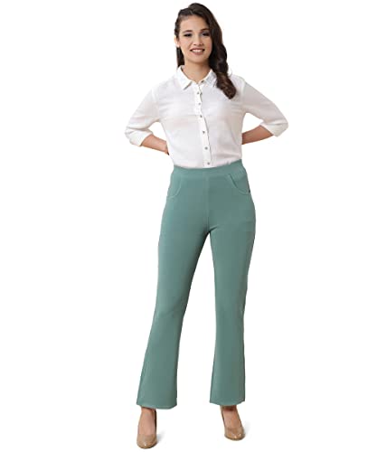 Image of Bell Bottom Trousers for Women with high Waist