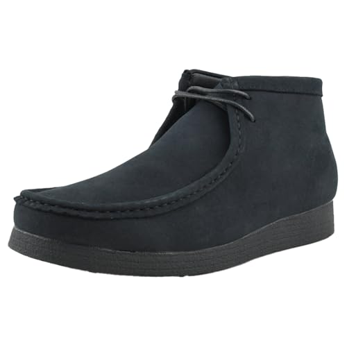 Image of Amali Casual Chukka Boots for Men, High-Top, Lace Up Suede Men's Shoes, Desert Boots with Crepe Rubber Sole