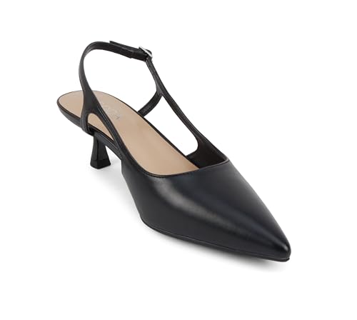 Bell ~ Women Pointed Toe Kitten Heel Slingback Dress Pumps4