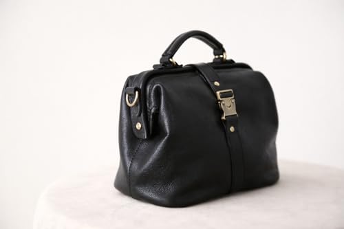 Bolso Vintage de Cuero para Mujer, Estilo Doctor, Gran Capacidad miniatura 3