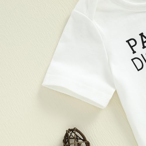 Muasaaluxi Newborn Baby Girl Summer Clothes Short Sleeve Letter Print Romper Car/Western Patterns Shorts Headband Set 0-18M3