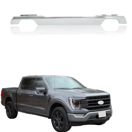 Image of labwork Chrome Front Bumper Skid Plate Lower Valance Molding Trim Replacement for F150 2021-2023 ML34-17F771-ACW