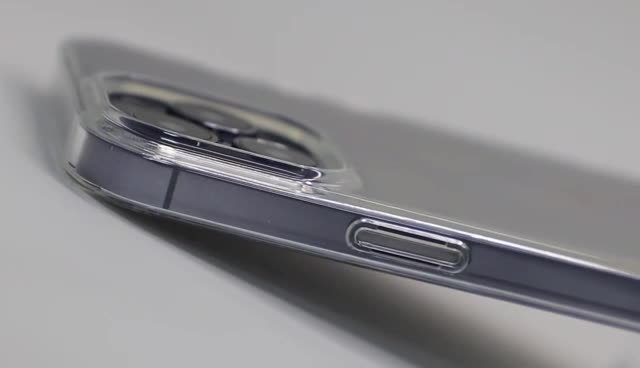 Amazon Basics Glitter Soft TPU Smartphone Cover for iPhone 13, Crystal Quartz