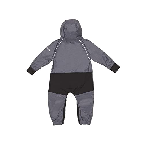 Stonz Rain Suit - Toddler & Kid One Piece Outdoor Coverall with Hood - Waterproof Kid Clothes with Reflective Seams2