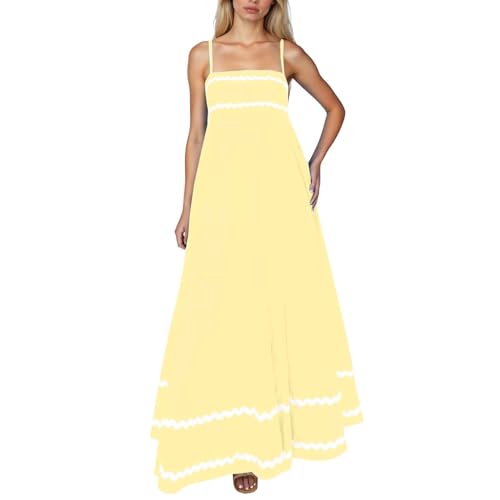 Robe longue fluide pour plage et soirées d'été à bretelles