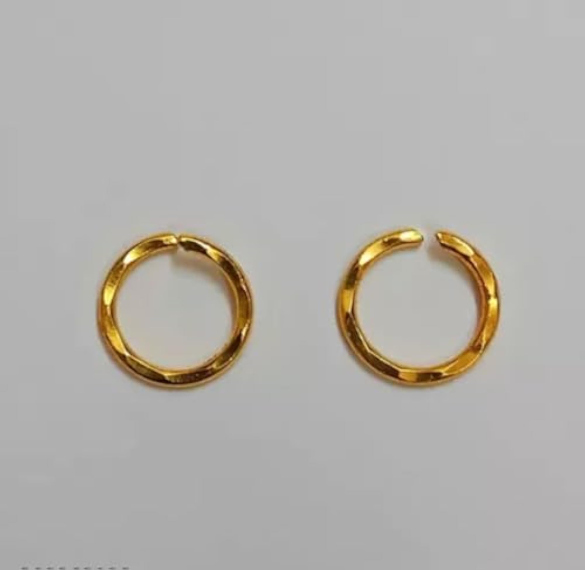 Pack of 2 Gold-Plated Nose Rings