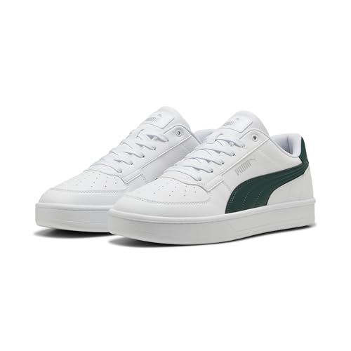 Puma Puma CAVEN 2.0, Basket Unisexe, Puma White-Dark Myrtle-Puma Silver,