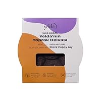 Schwarzmohn-Halvah Traditionelle Türkische Mohn Helva (Toprak Halva) 100% Natürliches, veganes Dessert Schwarzer Mohn Konfekt