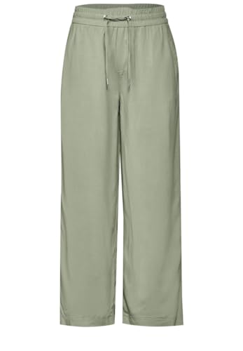 STREET ONE Damen A377224 7/8 Culotte Hose, Soft Moss Green, 38W / 26L EU