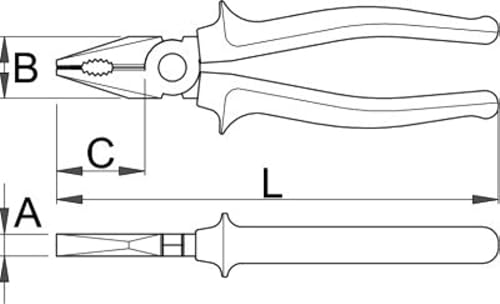 Unior 405/1BI 180 mm Fully Insulated High-Leverage Combination Pliers - Image 2