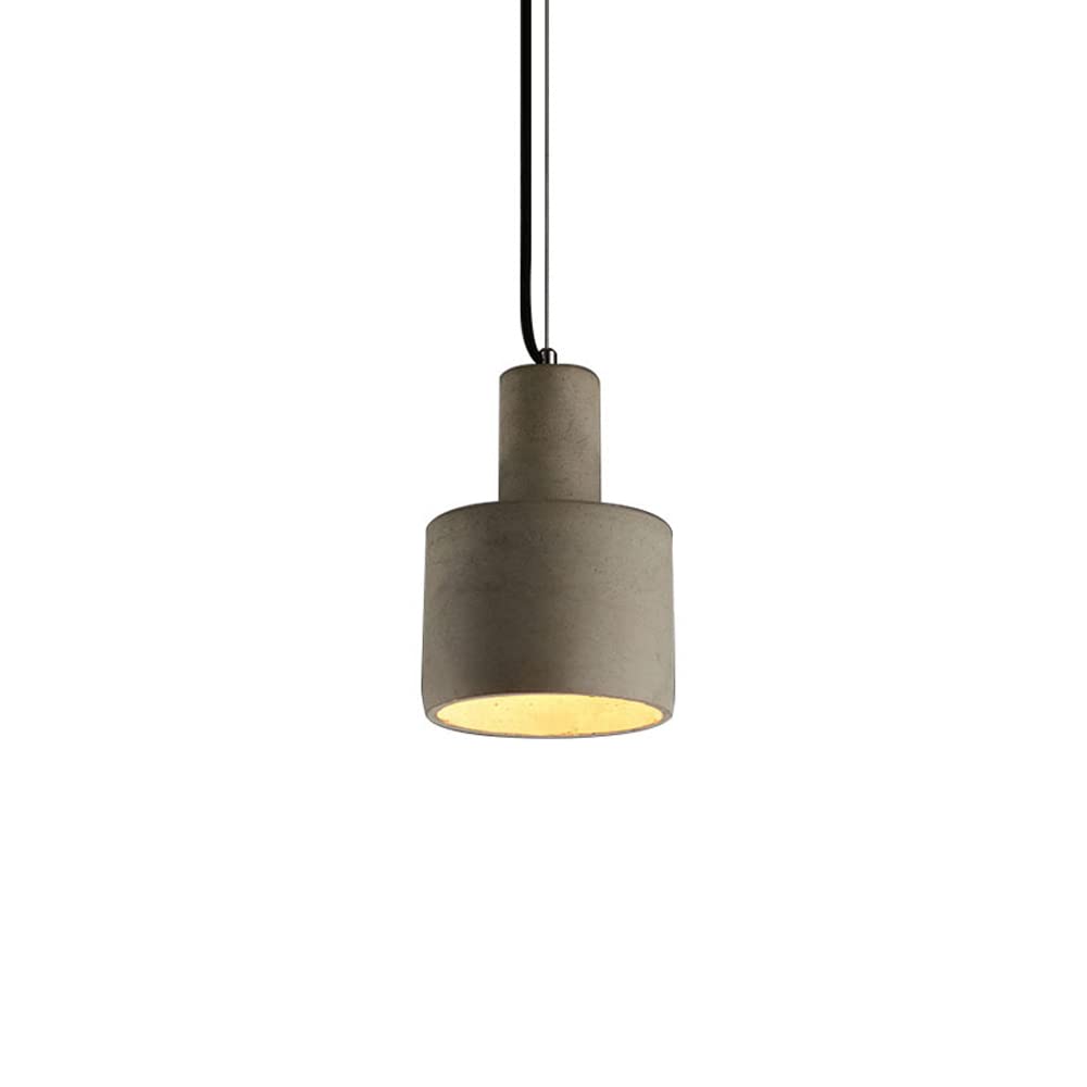 Lámpara industrial de hormigón E27 con acabado artesanal premium para techos loft