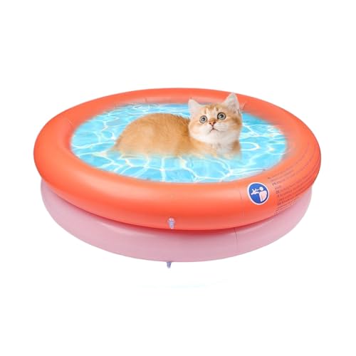 Piscina para Perros | Piscina Plegable para Perros - Bañera Plegable para Cachorros Medianos Y Pequeños De Uso Interior Y Exterior