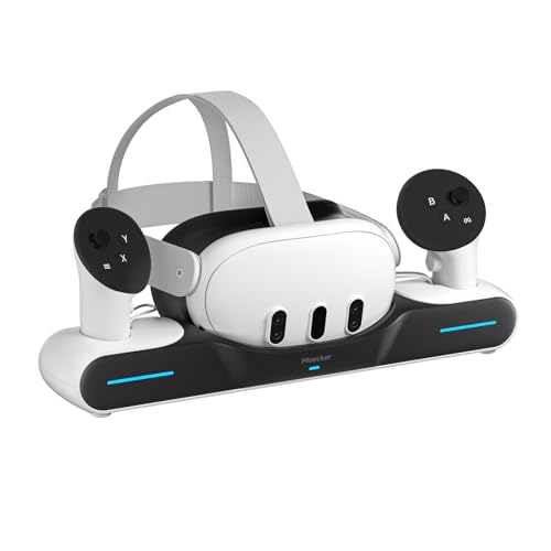 Maecker Charging Dock for Meta Quest 3 Charging Station Magnetic Charger for Meta Quest 3 Accessories Charging Stand