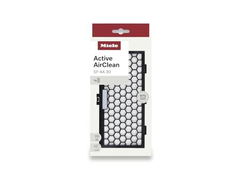 Miele Genuine Active AirClean Filter SF-AA 30 for Miele Classic C1, Complete C1 and Dynamic U1 Vacuum Cleaners, with Active Charcoal to Combat Odors