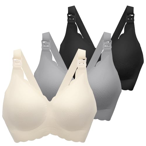 Nursing Bras for Breastfeeding, Seamless Ultra Comfort Maternity Bra, Natural Shape Pregnancy Bras for Women