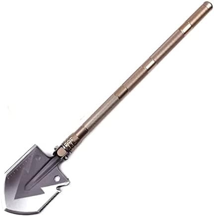 MXJCC Camping Shovel 29 inch, Folding Shovel, with Pickaxe, Survival Tactical Multi Tool, Military Compact Tool, 180 Degree Portable Spade for Off-Roading, Backpacking, Hiking, Car Emergency