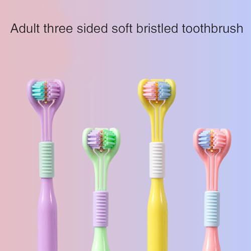 Zahnbürsten für Erwachsene mit drei Seiten weicher Zahnbürste für Erwachsene, Frauen und Mädchen Zahnbürste – Bild 7