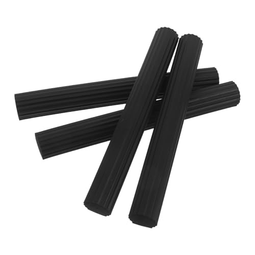 ULTECHNOVO 4 Pièces Barres Antidérapantes en Caoutchouc Noir 7,9 X 1 Cm pour Housse de Canapé, Stabilisateur Pratique pour Protéger et Fixer Votre Canapé Facilement