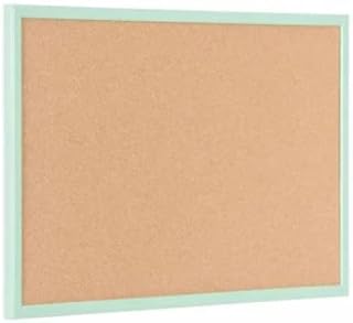 Indigo® 40 X 30 cm Pastel Green Colourful Frame Premium Cork Boards - Noticeboard Bulletin Wooden Frame