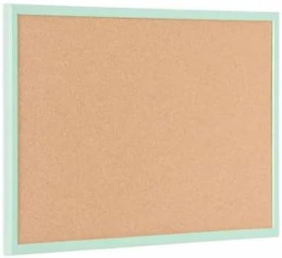 Indigo® 40 X 30 cm Pastel Green Colourful Frame Premium Cork Boards - Noticeboard Bulletin Wooden Frame