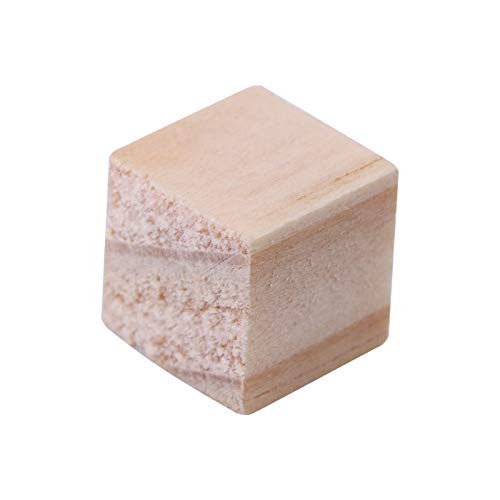 Blocos de Madeira para Artesanato, Cubos de Madeira Inacabados para Artesanato Diy, Blocos de Madeir