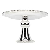 [AFFICHAGE ÉLÉGANT] Présentez des gâteaux et des pâtisseries manière accrocheuse avec le design surélevé de ce présentoir à dessert en fer, parfait pour les mariages et les fêtes.