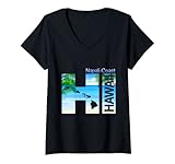 Photo Gallery donna vacanza nello stato di napali coast hi hawaii aloha maglietta con collo a v Photo Gallery donna vacanza nello stato di napali coast hi hawaii aloha maglietta con collo a v