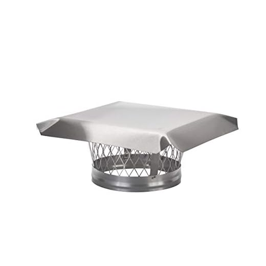 HY-C LC8 Round Stainless Steel Clamp on Single Flue Liner Chimney Cap, 8"