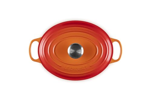 Image of Le Creuset Signature Cast Iron Oval Casserole, 27 cm - Volcanic