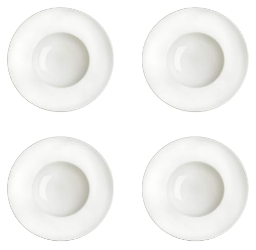 kaleidos Set 4 Piatti Fondi Ø30 cm in Porcellana Allluminica Aluxina Pasta Bowl Bianchi