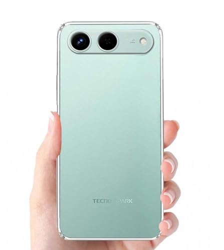 Image of Soft Silicone TPU Flexible Back Cover Compatible with Tecno Spark Go 5G