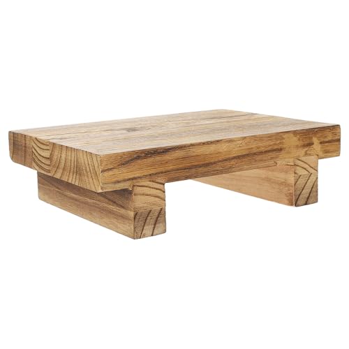 Housoutil Estante de Almacenamiento Vintage de Madera para Escritorio Diseño Rústico y Multifuncional Adecuado para Decoración Interior y Plantas Pequeñas