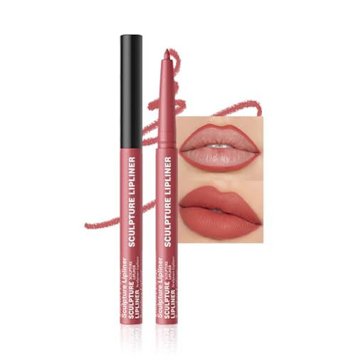 Image of K05 Hxssll 12 Colors Matte Lip Liner Pencil - Long Lasting Waterproof Lip Liner, Smudge Proof Transfer Proof Lip Pencil, High Pigment Lip Makeup for Defining & Filling Lips (05#, 1PCS)