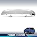 PIT66 Rear Lower Bumper Valance Compatible with Toyota RAV4 (submodel: LE, Limited, SE, XLE) 2016-2018 524530R020, 524530R020B2, TO1195108 Chrome